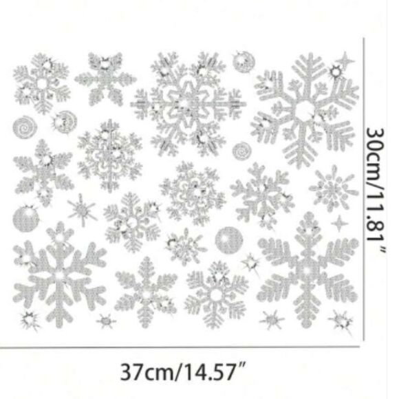 NWT, Christmas Door or Window Snowflake Winter Decoration - Picture 2 of 2